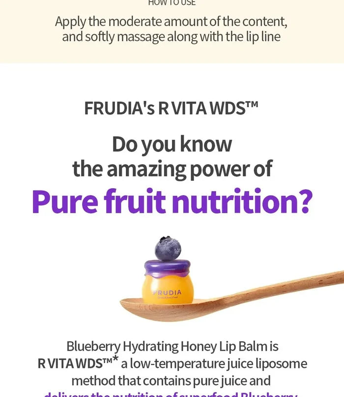Frudia Blueberry Hydrating Honey Lip Balm 10Ml