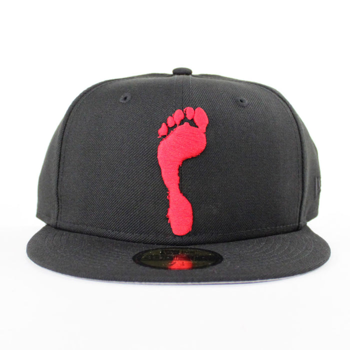 HalfTime Peddlers New Era 59Fifty Fitted Hat (Black Red Gray Under Brim)