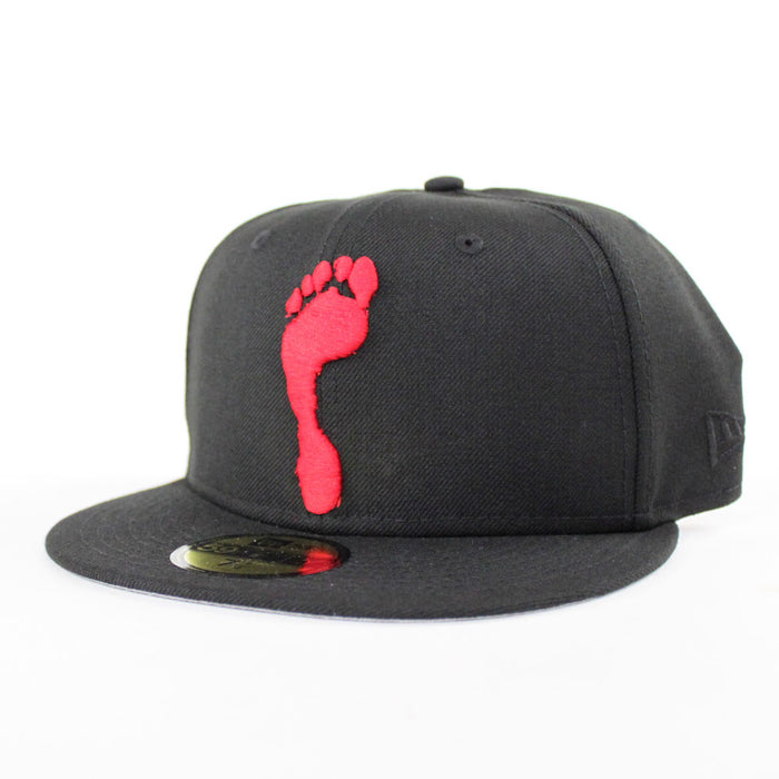 HalfTime Peddlers New Era 59Fifty Fitted Hat (Black Red Gray Under Brim)