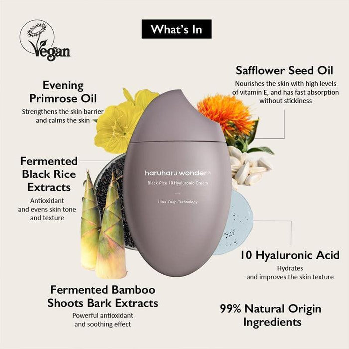 [Haruharu Wonder] Black Rice 10 Hyaluronic Cream 50ml Haruharu Wonder