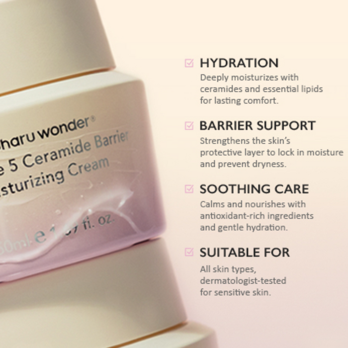 HARUHARU WONDER Black Rice 5 Ceramide Barrier Moisturizing Cream 50ml