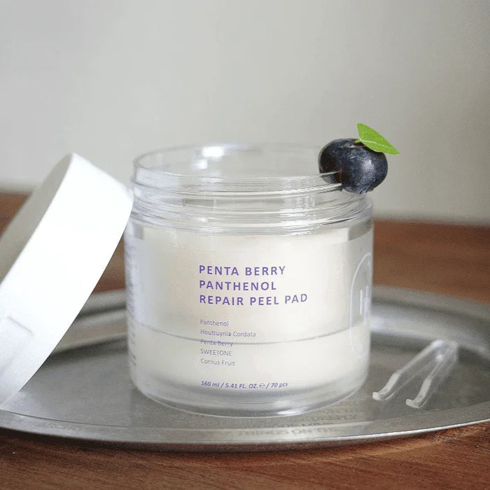 [HEVE BLUE] Penta Berry Panthenol Repair Peel Pad 160ml 70EA - Ballagrio