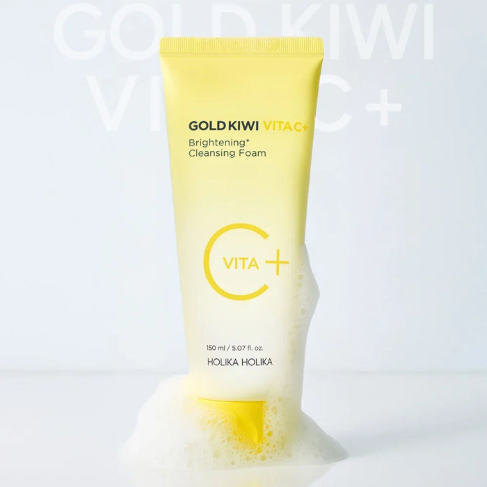 [HOLIKA HOLIKA] Gold Kiwi Vita C+ Brightening Cleansing Foam 150ml - Ballagrio