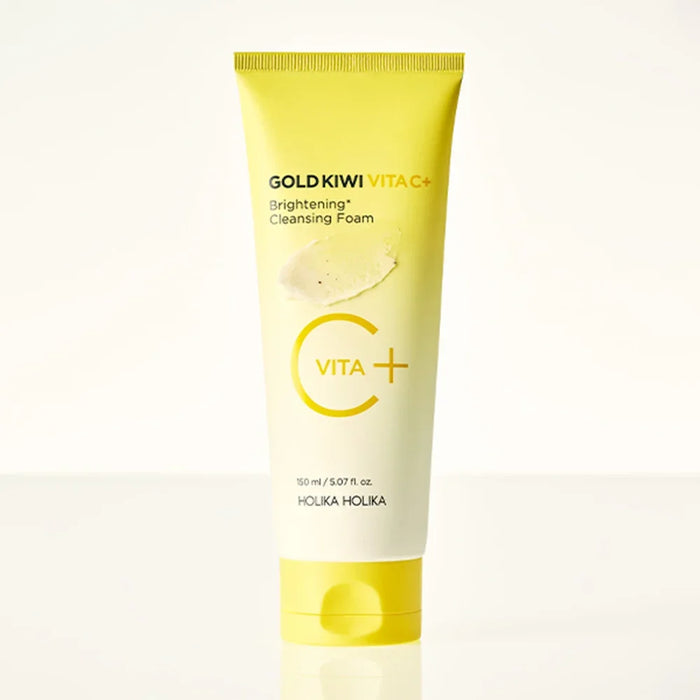 [HOLIKA HOLIKA] Gold Kiwi Vita C+ Brightening Cleansing Foam 150ml - Ballagrio