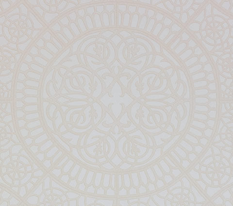 Home Couture Wallpaper: Camelot - Custom Light Mauve on White Paper (5 yard minimum)