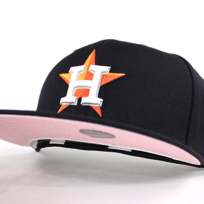 Houston Astros New Era 59Fifty Fitted Hat (Team Color Pink Under Brim)