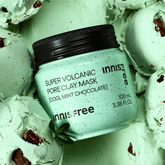 [innisfree] Super Volcanic Pore Clay Mask #Cool Mint Chocolate 100ml - Ballagrio