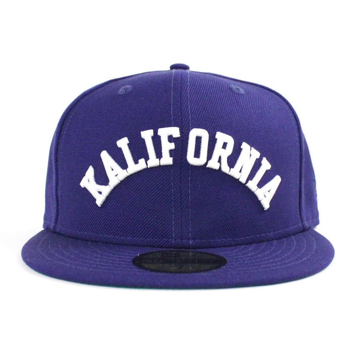 Kalifornia New Era Fitted 59FIFTY Hat (Blue Green Under Brim)