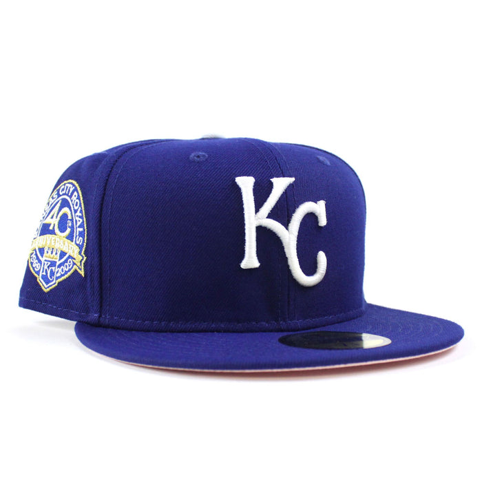 Kansas City Royals 40th Anniversary New Era 59Fifty Fitted Hat (Pink Under Brim)