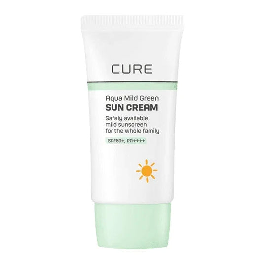 [Kim Jeong Moon Aloe] Cure Aqua Mild Green Sun Cream SPF 50+ PA++++ 40ml - Ballagrio