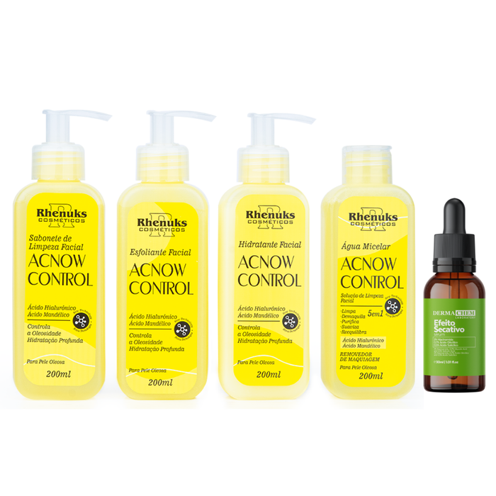 Kit Skincare Acnow Control + Sérum Efeito Secativo Dermachem