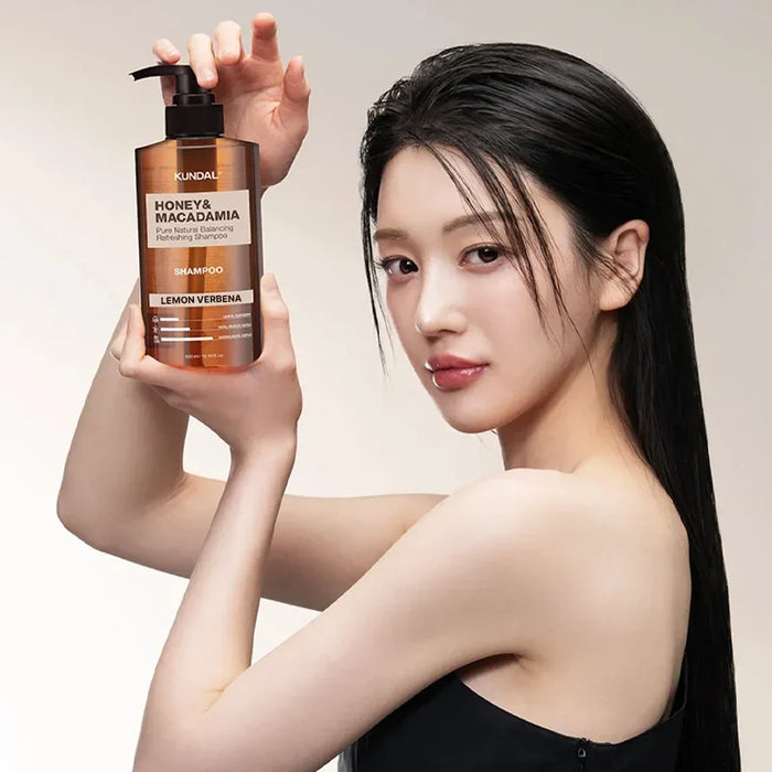 [KUNDAL] Honey & Macadamia Nature Shampoo #Lemon Verbena 500ml - Ballagrio