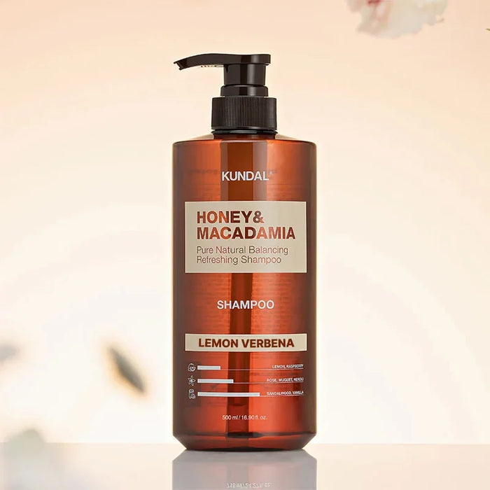 [KUNDAL] Honey & Macadamia Nature Shampoo #Lemon Verbena 500ml - Ballagrio