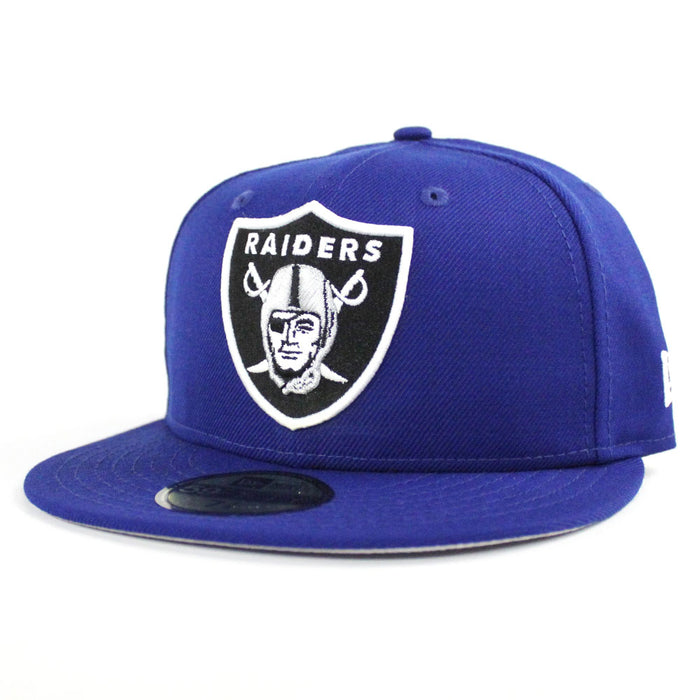 Las Vegas Raiders New Era 59Fifty Fitted Hat (Blue Gray Under Brim)