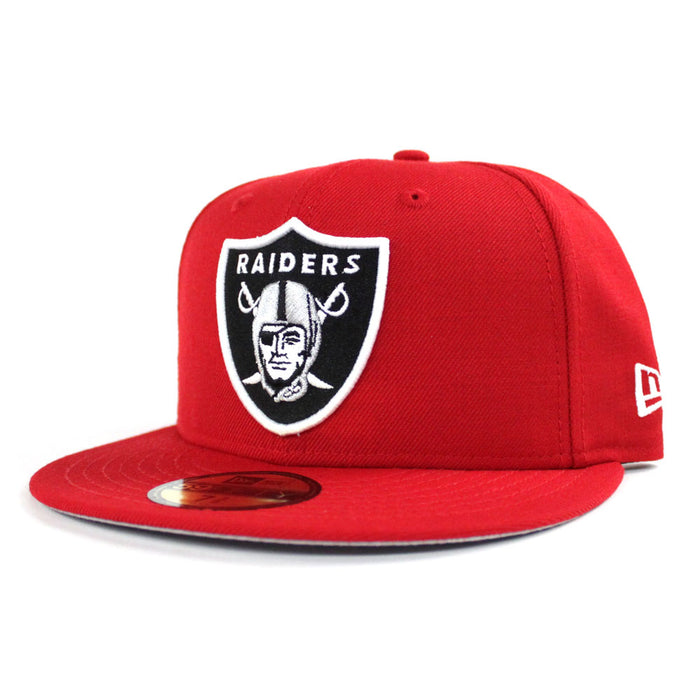 Las Vegas Raiders New Era 59Fifty Fitted Hat (Red Gray Under Brim)