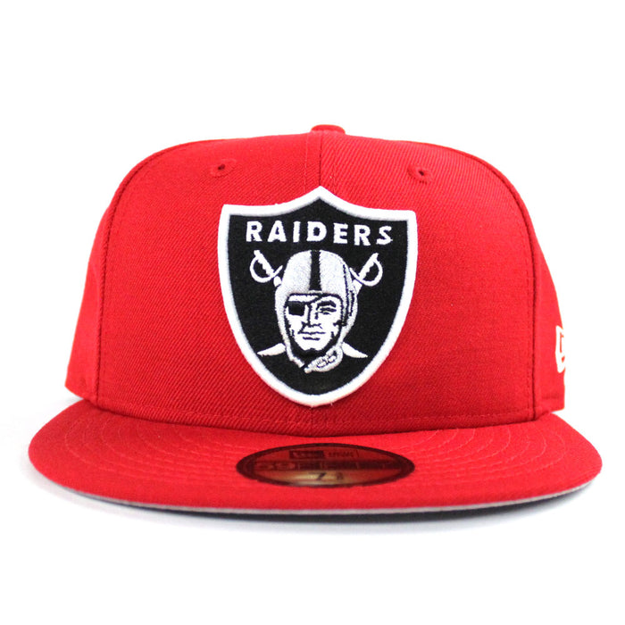 Las Vegas Raiders New Era 59Fifty Fitted Hat (Red Gray Under Brim)