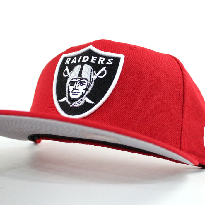 Las Vegas Raiders New Era 59Fifty Fitted Hat (Red Gray Under Brim)