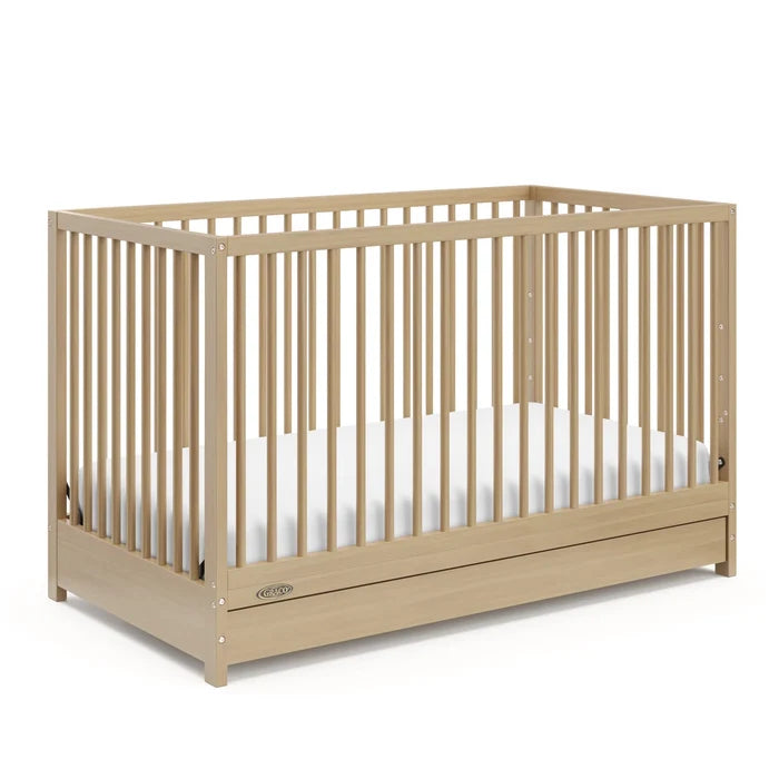 Lit bébé convertible 5 en 1 Santorini couleur bois beige