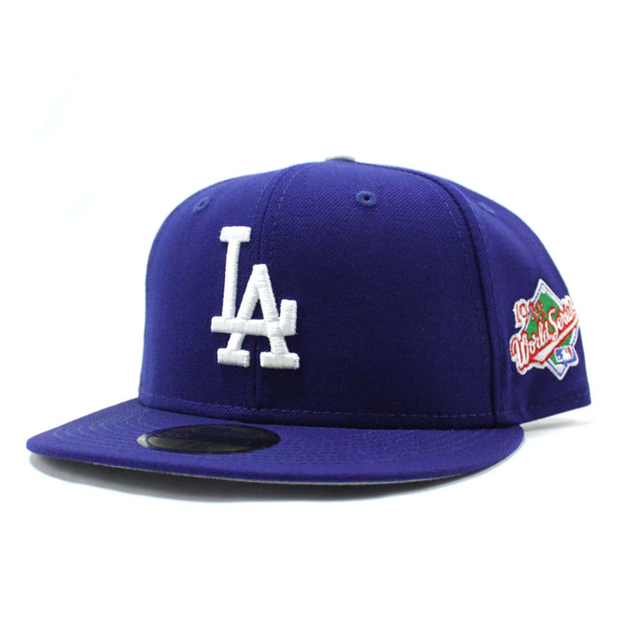 Los Angeles Dodgers 1988 World Series New Era 59Fifty Fitted Hat (Gray Under Brim)