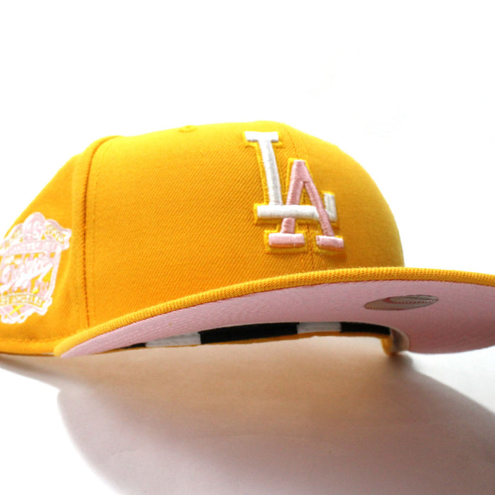 Los Angeles Dodgers 40th Anniversary New Era 59Fifty Fitted Hat (Gold Pink Under Brim)