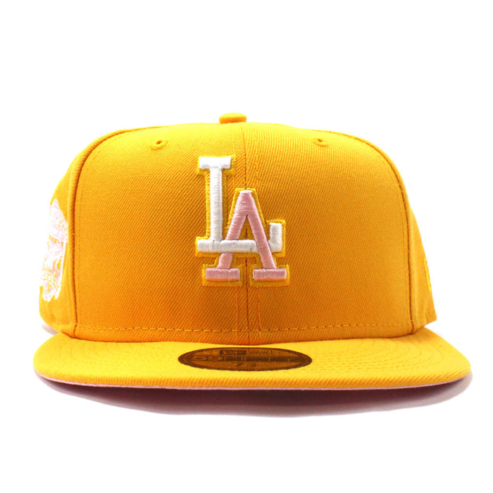 Los Angeles Dodgers 40th Anniversary New Era 59Fifty Fitted Hat (Gold Pink Under Brim)