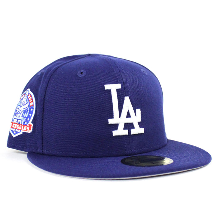 Los Angeles Dodgers 60th Anniversary New Era 59Fifty Fitted Hat (Blue Gray Under Brim)