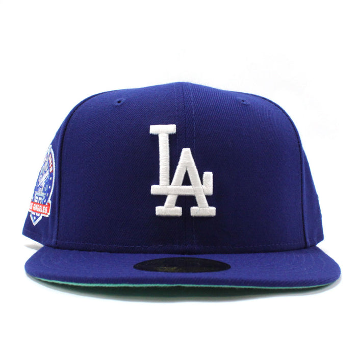 Los Angeles Dodgers 60th Anniversary New Era 59Fifty Fitted Hat (Blue MINT Under Brim)