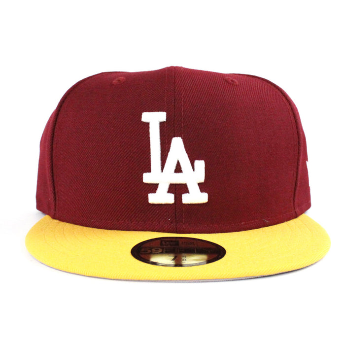 Los Angeles Dodgers New Era 59Fifty Fitted Hat (USC Color Gray Under Brim)
