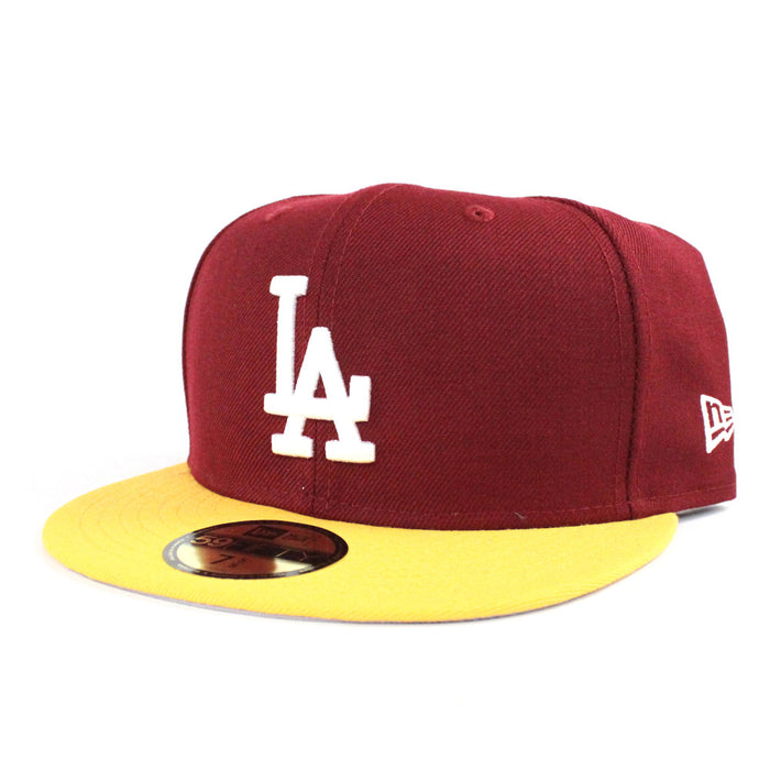 Los Angeles Dodgers New Era 59Fifty Fitted Hat (USC Color Gray Under Brim)