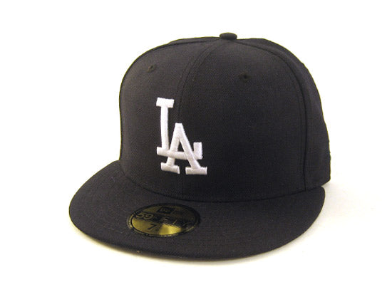 Los Angeles Dodgers New Era 59Fifty Fitted Hats (NY YANKEES COLOR NAVY GREY UNDER BRIM)
