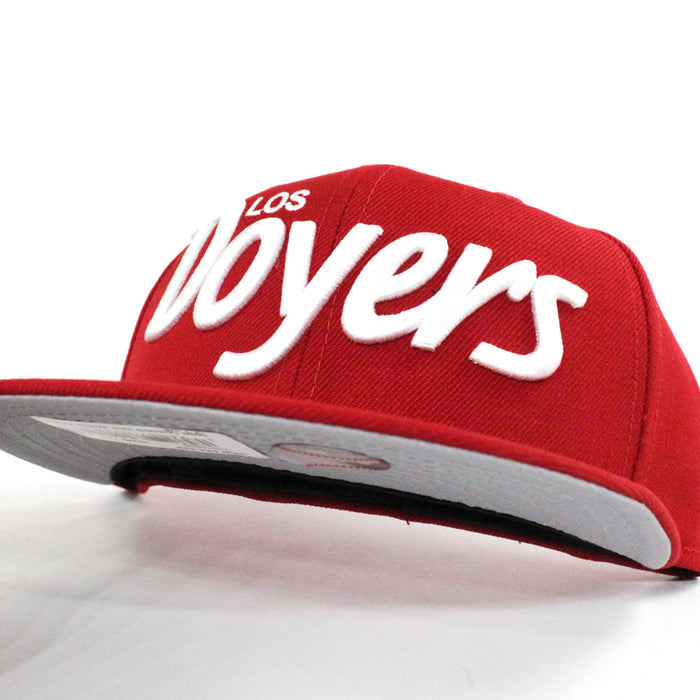 Los Doyers New Era 59Fifty Fitted Hat (Red Gray Under Brim)