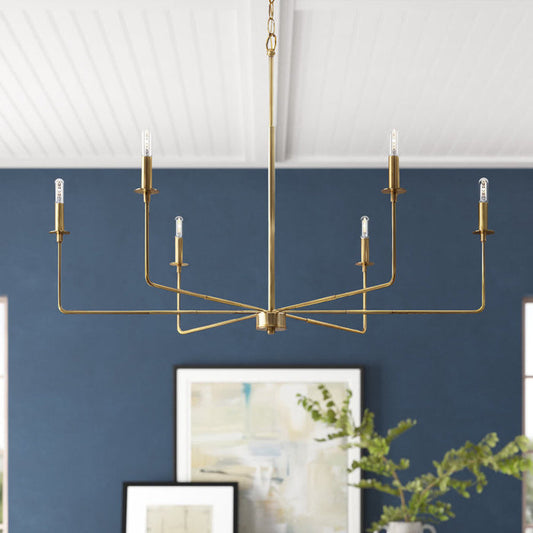 Lustre classique Alysa 6 - Style bougie