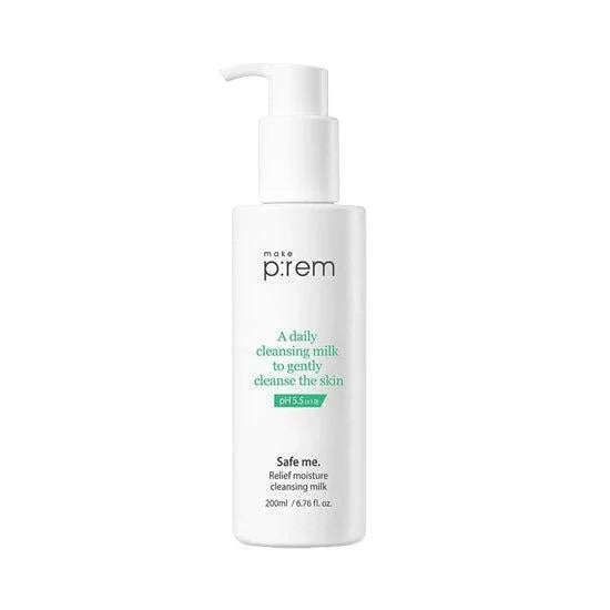 [make p:rem] Safe Me. Relief Moisture Cleansing Milk 200ml - Ballagrio