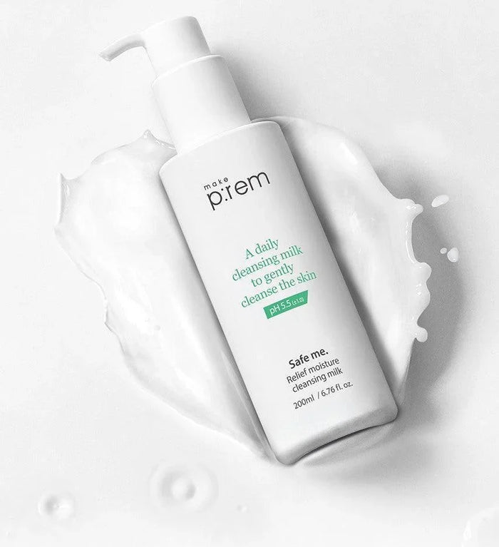 [make p:rem] Safe Me. Relief Moisture Cleansing Milk 200ml - Ballagrio