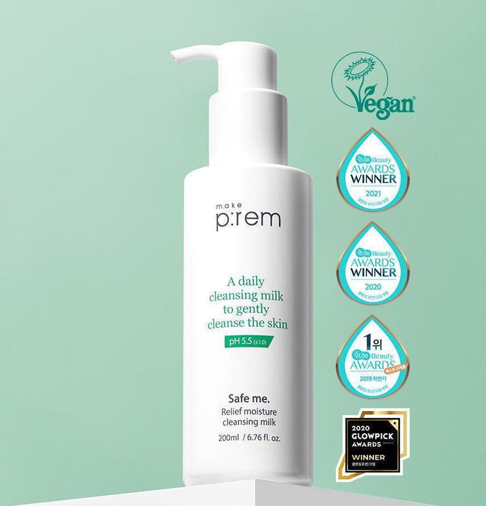 [make p:rem] Safe Me. Relief Moisture Cleansing Milk 200ml - Ballagrio