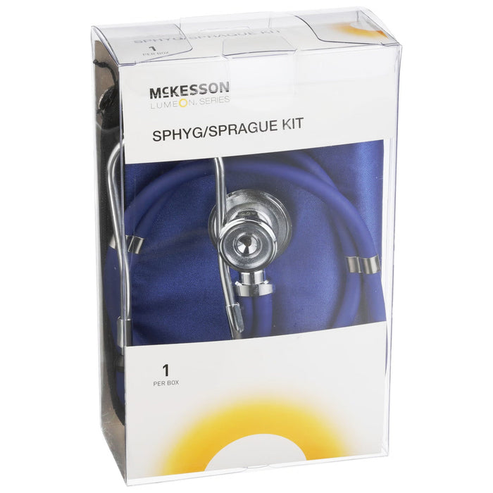 McKesson Aneroid Sphygmomanometer and Sprague Stethoscope Set, Adult - 01-768-641-11ARBGM-Case - LL Medico