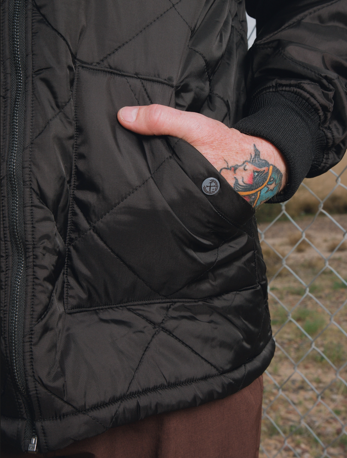 Midnight Diamond Stitched Jacket