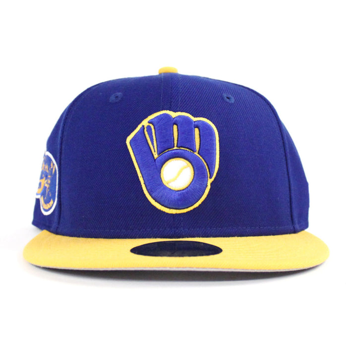 Milwaukee Brewers 1975 All Star Game New Era 59Fifty Fitted Hat (Blue Yellow Gray Under Brim)