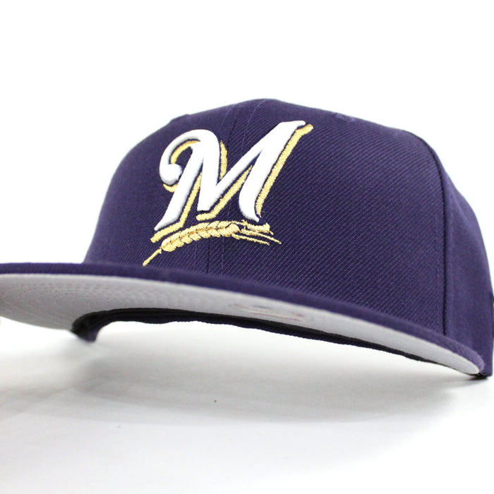 Milwaukee Brewers 2002 All Star Game New Era 59Fifty Fitted Hat (Light Navy Gray Under Brim)