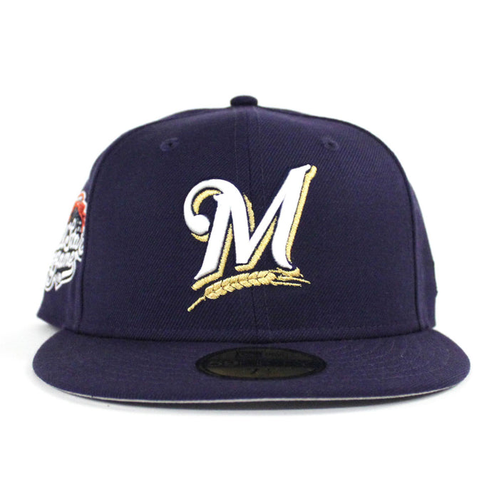 Milwaukee Brewers 2002 All Star Game New Era 59Fifty Fitted Hat (Light Navy Gray Under Brim)