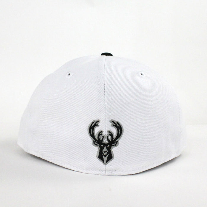 Milwaukee Bucks New Era Fitted 59Fifty Hat (Air Jordan 4 Retro Pale Citron Gray Under Brim)