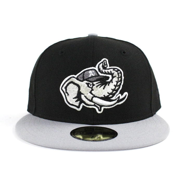 Modesto Athletics New Era 59Fifty Fitted Hat (Air Jordan Retro 1 Rox Brown Black Gray Gray Under Brim)
