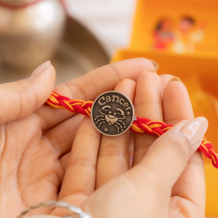 Moh Cancer Sun Sign Brooch Cum Rakhi
