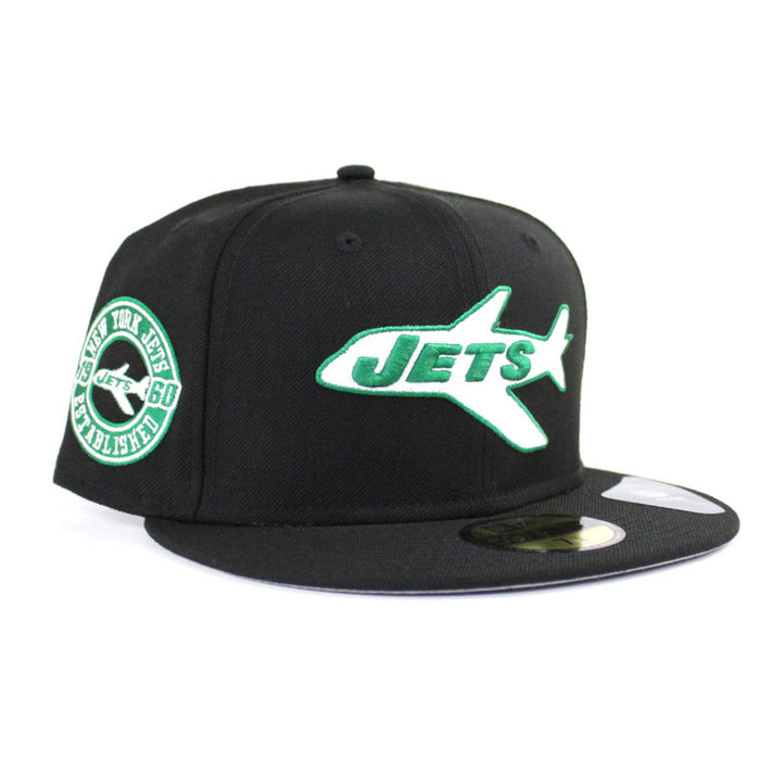 New York Jets 1960 Established New Era 59Fifty Fitted Hat (Black Way Gray Under Brim