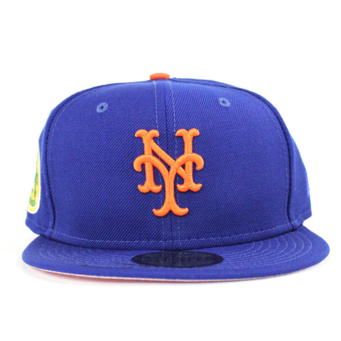 New York Mets 1973 World Series 59Fifty New Era Fitted Hat Ver 2 (Blue PINK Under Brim)