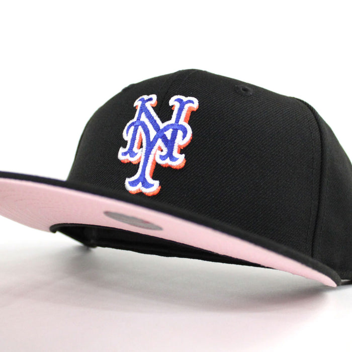 New York Mets 2000 Subway Series New Era 59Fifty Fitted Hat (Black Pink Under Brim)