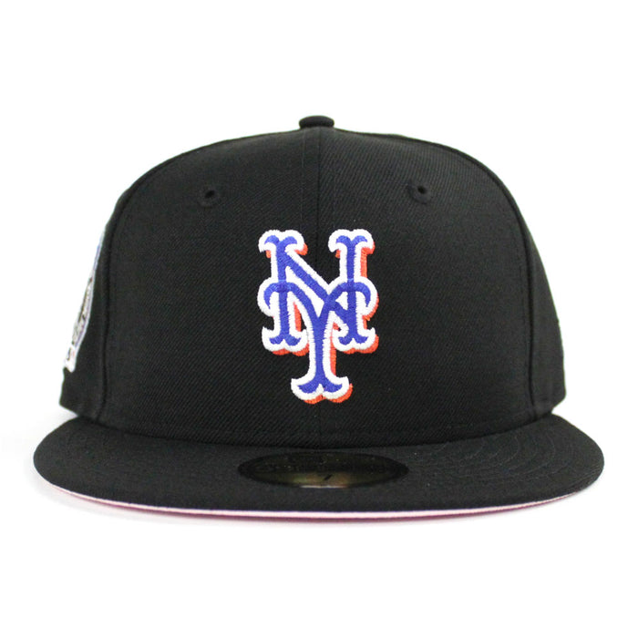 New York Mets 2000 Subway Series New Era 59Fifty Fitted Hat (Black Pink Under Brim)