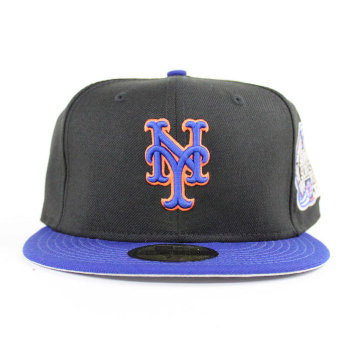 New York Mets 2000 Subway Series New Era 59Fifty Fitted Hat (Black Road Gray Under Brim)