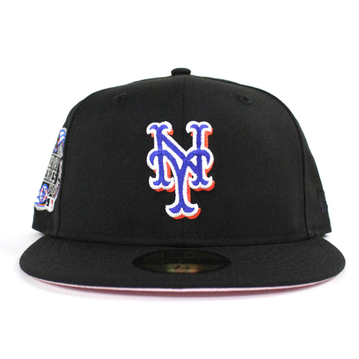 New York Mets 2000 Subway Series New Era 59Fifty Fitted Hats (Black ALT Pink Under Brim)