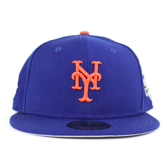 New York Mets 2000 World Series New Era 59Fifty Fitted Hat (Blue Gray Under Brim)